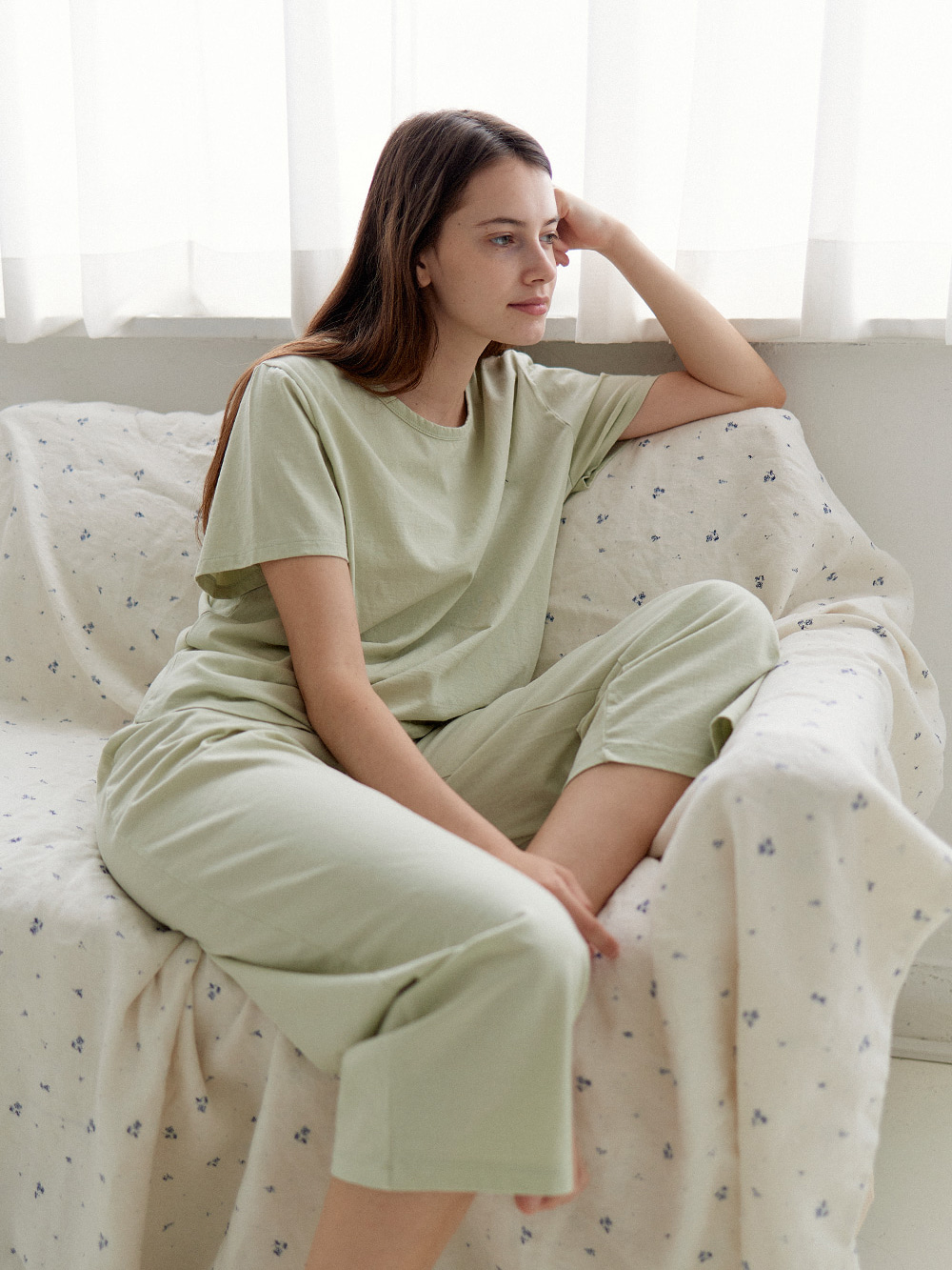 코즈넉 KOZNOK - 3피스 여성 홈웨어세트 잠옷세트 파자마세트 2색상
